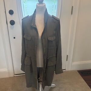 Women's Gray Military Style Jacket